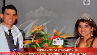 Jóvenes peruanos destacaron en Miss y Mister sordo internacional