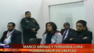 Marco Arenas y Fernanda Lora podrían salir en libertad