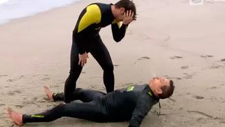 Nachito quiso convertirse en surfista y casi muere ahogado