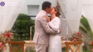 Pepe y Rafaella se casaron y sellaron su amor con apasionado beso
