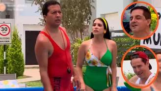 Zulimar impactó a Pepe y Tito con traje de baño en piscina y Félix "estalló" de celos