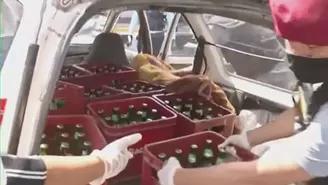 	Estado de emergencia: intervienen en Surquillo a conductor que llevaba cajas de cerveza.