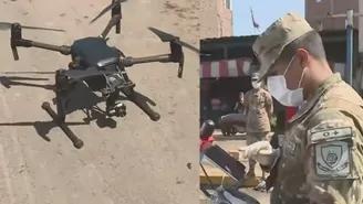 Ejército probó drone con cámara térmica para medir temperatura de transeúntes