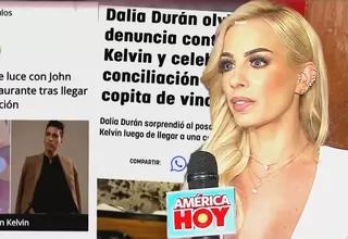 Dalia Durán hizo mea culpa por encuentro con John Kelvin: “No se debió dar, pero ya lo hice”