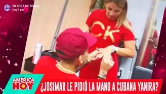 ¿Josimar le pidió la mano a cubana Yanira?