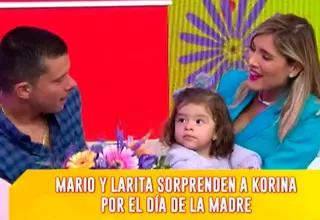 Korina Rivadeneira recibió emotiva sorpresa de su hija Lara y Mario por el Día del Madre 