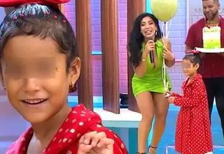 Leysi Suárez se emocionó al presentar a su hija Victoria por primera vez en vivo