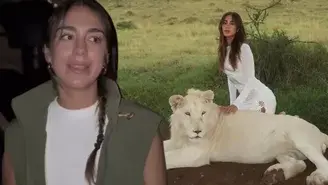 Luana Barrón se defendió de críticas y pide disculpas por posar con leones