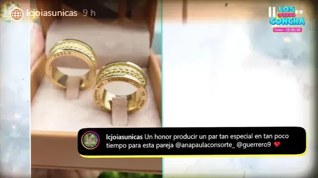 Paolo Guerrero y Ana Paula Consorte se casan: Así lucen sus lujosos anillos. (Foto: América Hoy)