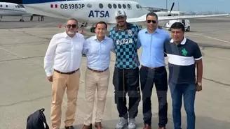 Paolo Guerrero y la foto oficial con Richard Acuña rumbo a Trujillo