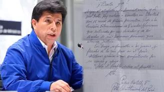 Pedro Castillo publica nueva carta y responsabiliza a jueces y fiscales