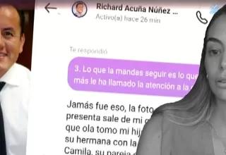 Richard Acuña rechazó rotundamente acoso a Camila Ganoza: “La foto que presenta sale de mi casa de playa”