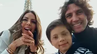 Sheyla Rojas reapareció en vivo con Antonio Pavón y su hijo en París
