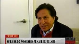 	Alejandro Toledo dio una entrevista a la Agencia EFE. Video: América TV