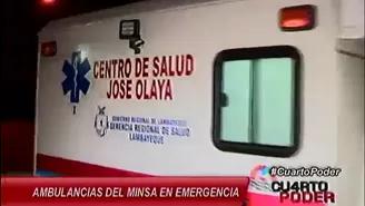 Ambulancias del Minsa en emergencia