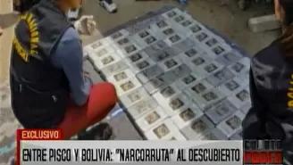 Descubren narco ruta entre Pisco y Bolivia