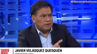 Entrevista al congresista aprista, Javier Velásquez Quesquén