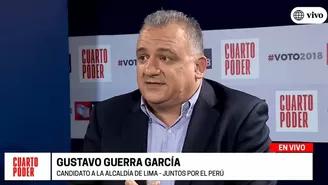 Entrevista a Gustavo Guerra García, candidato a la alcaldía de Lima por Juntos por el Perú