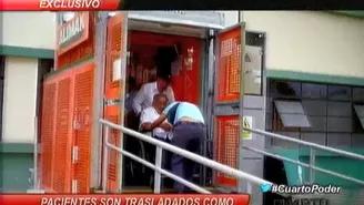 Hospital de Policía en emergencia: usan montacargas para trasladar enfermos