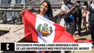 Joven peruana logró ingresar a 12 de las mejores universidades del mundo