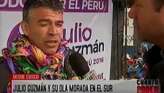 Julio Guzmán hace campaña en el sur del Perú 