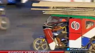 Rápidos y peligrosos: la realidad con que circulan los mototaxis en Lima