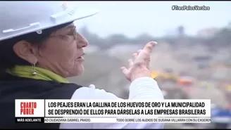 Susana Villarán: ¿cuál fue el negocio de los peajes?