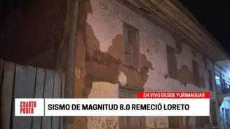 	Yurimaguas: algunas viviendas fueron dañadas por sismo de magnitud 8 en Loreto. Foto: Cuarto Poder