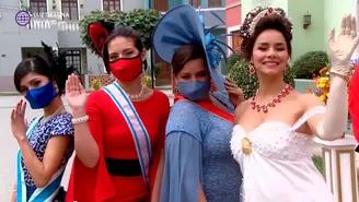Shantall, Porfiria y Cristina se disfrazaron de duquesas para fiesta de Fanny