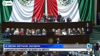 Nicolás Maduro: le gritan "Dictador, dictador" en posesión de mando en México 
