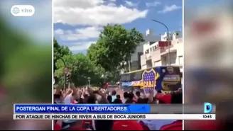 Postergan final de Copa Libertadores por ataque de hinchas de River a bus de Boca Juniors