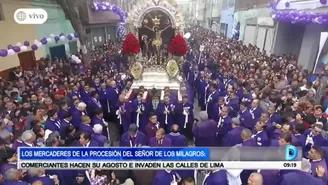 Señor de los Milagros: comerciantes invaden las calles de Lima 