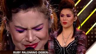 Ruby Palomino lloró tras cantar "Él me mintió" y se salvó de sentencia