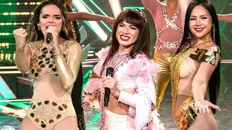 La "Uchulú" obtuvo puntuación perfecta en la gran final con baile junto a Melody y Linda Caba