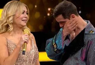 Gino Pesaressi lloró desconsoladamente por emotiva sorpresa de Gisela Valcárcel