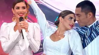 Korina Rivadeneira se emociona al bailar marinera en Reinas del Show: "A Perú le agradezco todo"