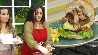 	Michelle Soifer demostró que es la reina de las hamburguesas.