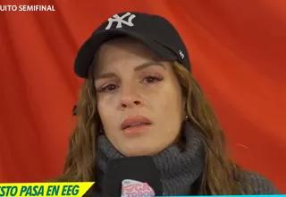 Alejandra Baigorria rompe en llanto tras renunciar a EEG: "Traté y luché, pero mi tendón no me deja"