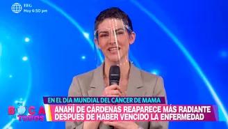 Anahí de Cárdenas reapareció en televisión tras vencer al cáncer