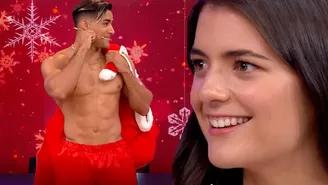 	¿Austin Palao puso nerviosa a Tatiana Calmell vestido de sexy Papá Noel?