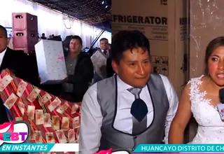 Boda millonaria en Huancayo: novios recaudaron 400 mil soles en regalos