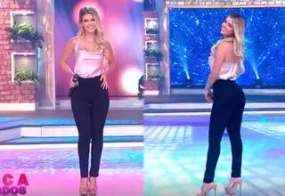 Brunella Horna sorprende al presentar sus nuevos jeans: "Se llama 'engaña muchachos', levantan muy bien"