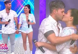 Estrella Torres y Kevin Salas se presentan por primera vez en televisión con tierno beso: "Fue amor a primera vista"