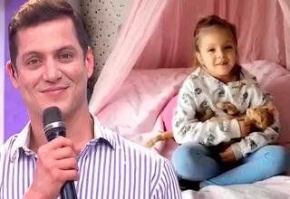 Gino Pesaressi quedó conmovido por saludo de su hija Gia por el Día del Padre