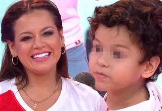 Hijo menor de Flor Polo y Néstor Villanueva cantó en vivo "Contigo Perú"
