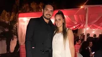 	Juan Manuel Vargas y su esposa Blanca Rodríguez bailan salsa.