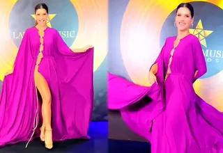 ¿María Pía Copello cautivó con sensual vestido de 9 mil dólares en los Latino Show Awards 2022?