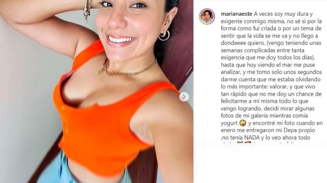 Marianita Espinoza anunció en Instagram que se compró su propio departamento.