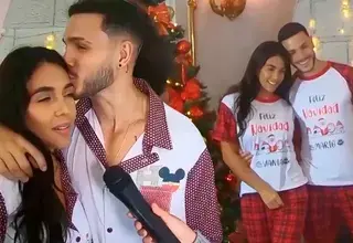 Mario Irivarren promociona con Vania Bludau sus pijamas por Navidad y revela: "No es gratis, ella me cobra"