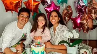 Melissa Paredes y Rodrigo Cuba festejaron el cumpleaños de su hija Mía